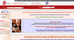 Desktop Screenshot of livrariaresposta.com.br