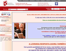 Tablet Screenshot of livrariaresposta.com.br